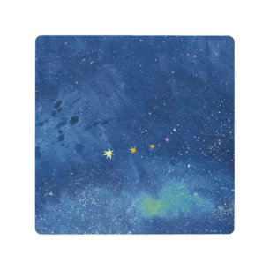 The starry sky metal print