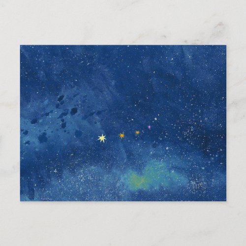 The starry sky  postcard