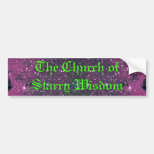 The Starry Wisdom Bumper Sticker (Front)