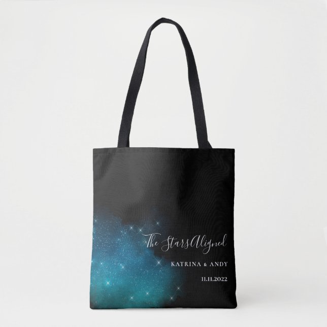 The Stars Aligned Wedding Tote Bag (Front)