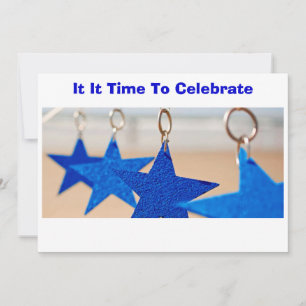 THE STARS SAY "IT IS TIME TO CELEBRATE" INVITATION