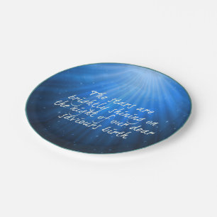 The Stars Shining Bright On The Dear Saviors Birth Paper Plates