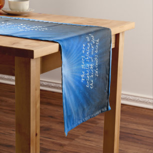 The Stars Shining Bright On The Dear Saviors Birth Short Table Runner