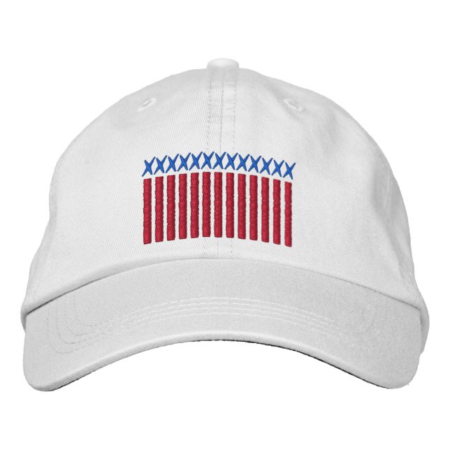 The Stars & Stripes of America, Old Glory Embroidered Baseball Cap (Front)