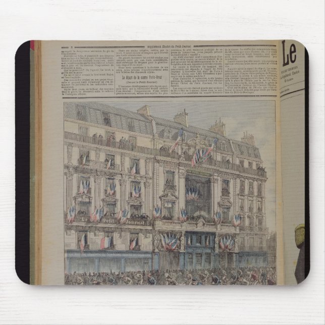 The start of the Paris-Brest bicycle race Mouse Pad (Front)