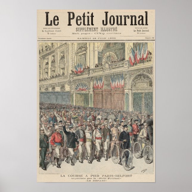 The Start of the Road Race Poster (Front)