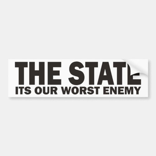 THE STATE BUMPER STICKER