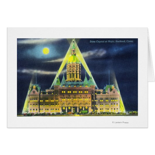The State Capitol Building at Night Cards (Front Horizontal)
