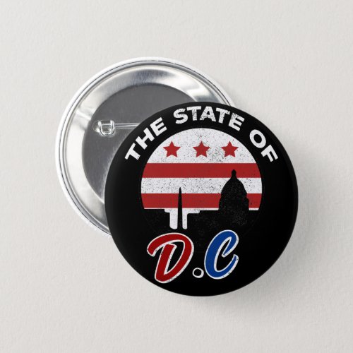 The State of DC _ For 51st Statehood For USA Button