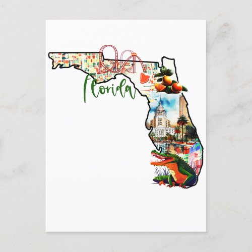 The State Of Florida Postcard