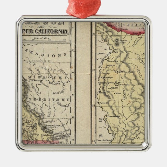 The State Of Texas Metal Ornament (Front)