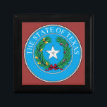 The State Seal of Texas Gift Box<br><div class="desc">Colorful state seal of Texas with the lone star.</div>
