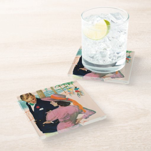 The Stategy of Love Glass Coaster Zazzle