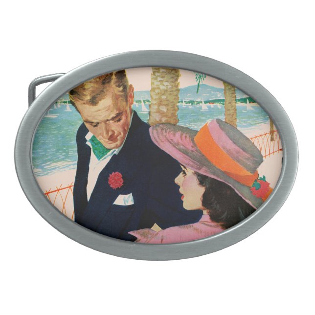 The Stategy of Love Oval Belt Buckle (Front)