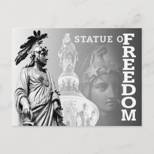 The Statue of Freedom US Capitol Postcard