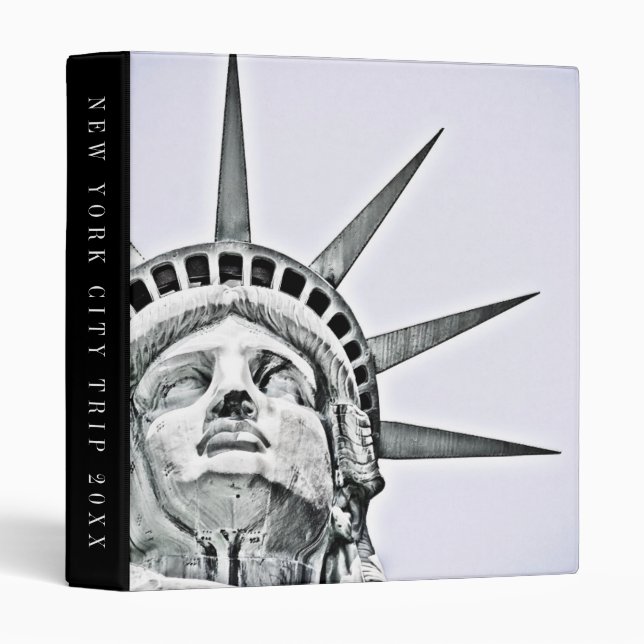 The Statue of Liberty | Add Your Text 3 Ring Binder (Front/Spine)