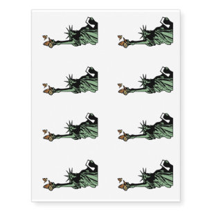 the Statue of Liberty as was intended Temporary Tattoos
