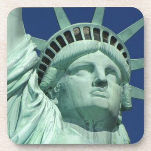 The Statue Of Liberty At New York City Beverage Coaster