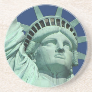 The Statue Of Liberty At New York City Drink Coaster