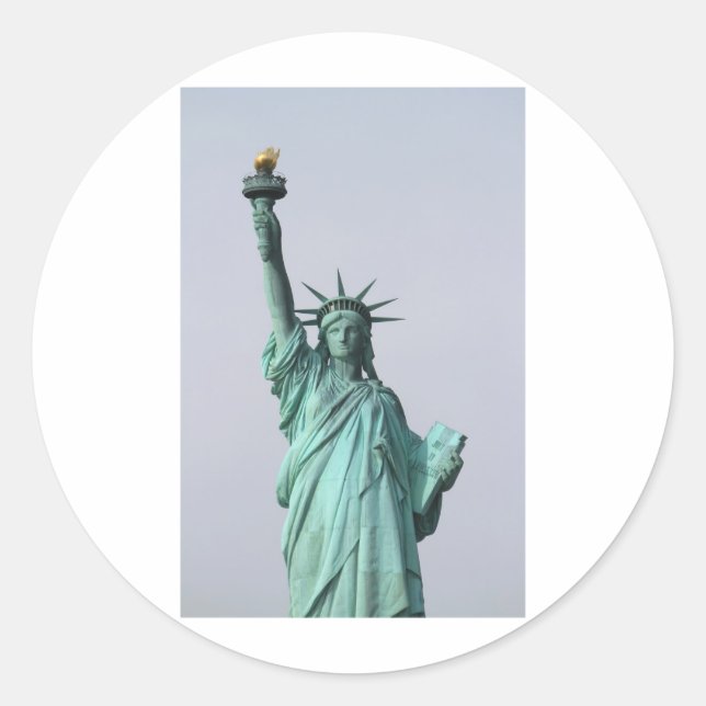 The Statue of Liberty Classic Round Sticker (Front)