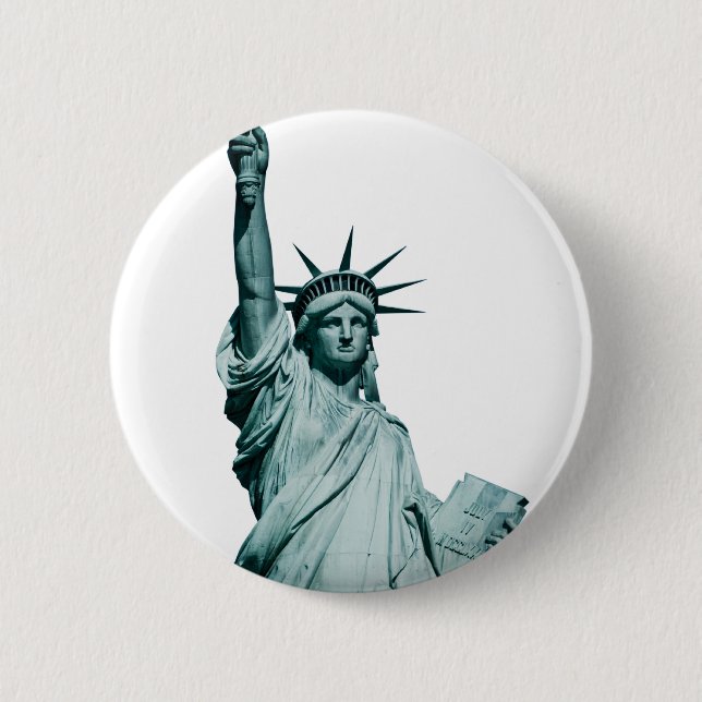 The Statue of Liberty Pinback Button (Front)