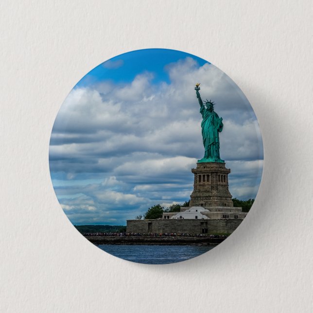 The Statue of Liberty Pinback Button (Front)