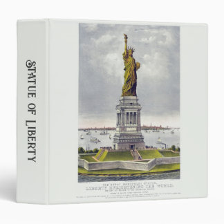 The Statue of Liberty, The Great Bartholdi Statue 3 Ring Binder