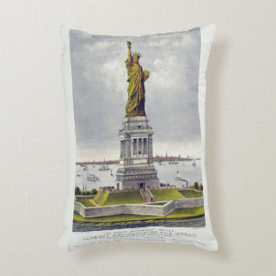 The Statue of Liberty, The Great Bartholdi Statue Accent Pillow