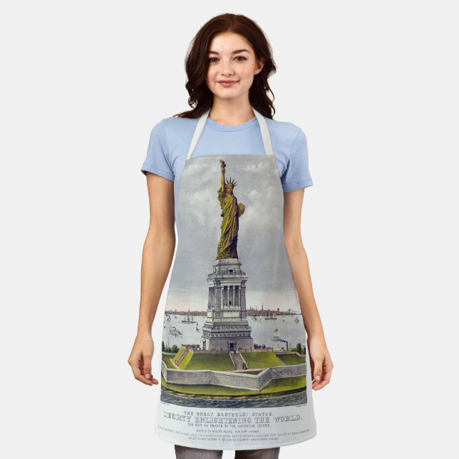 The Statue of Liberty, The Great Bartholdi Statue Apron (Worn)