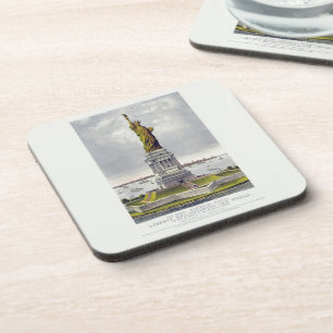 The Statue of Liberty, The Great Bartholdi Statue Beverage Coaster