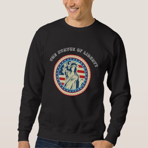 The statue of Liberty Vintage black Sweatshirt