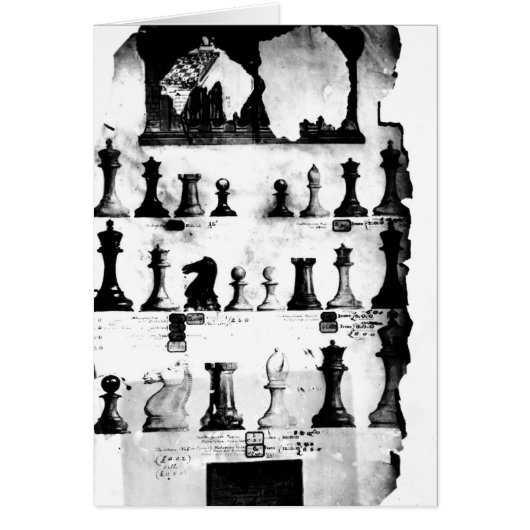 The Staunton Chessmen Patent Drawing (Front)