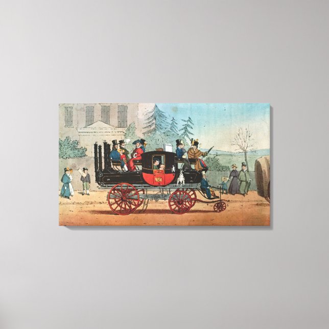 The Steam Coach Canvas Print (Front)
