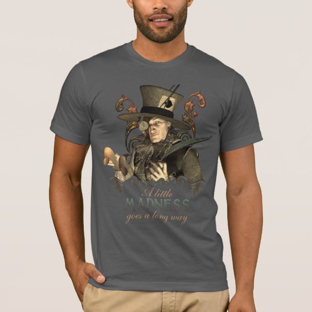 The Steampunk Mad Hatter T-Shirt (Front)