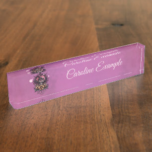 The Steampunk Owl: Guardian of Secrets. Desk Name Plate