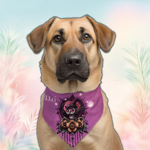 The Steampunk Owl: Guardian of Secrets. Pet Bandana Collar