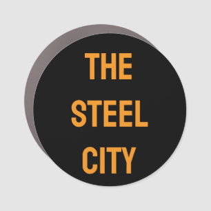 THE STEEL CITY CAR MAGNET