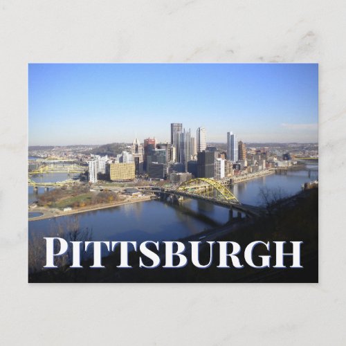 The Steel City  Pittsburgh PA Postcard