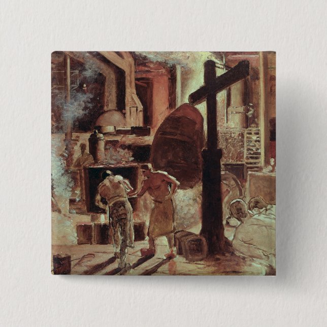 The Steelworks Pinback Button (Front)