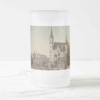 The Steen, Antwerp, Belgium Frosted Glass Beer Mug