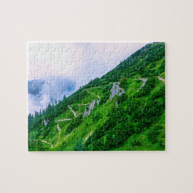 The steep path on the mountain jigsaw puzzle (Horizontal)