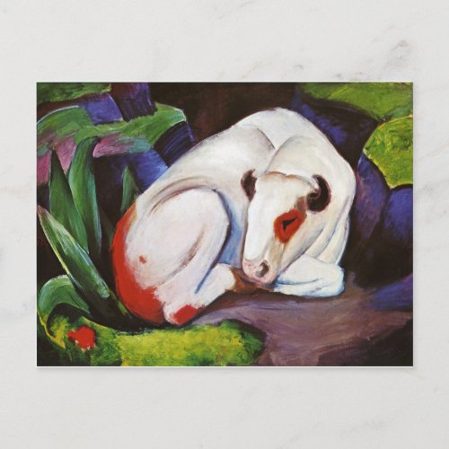 The Steer The Bull by Franz Marc Postcard