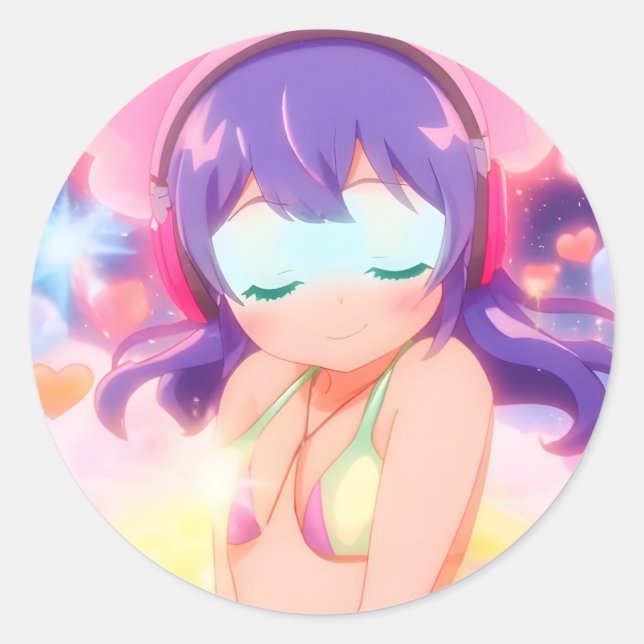 The Stellargroove Ayumi Round Sticker #04 (Front)