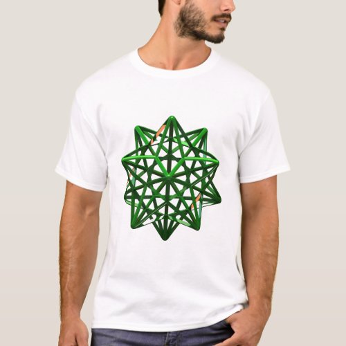 The Stellated Dodecahedron A Geometric Marvel T_Shirt