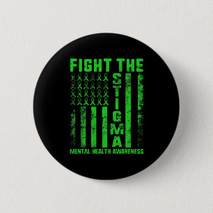 The Stigma Mental Health Awareness Depression Anxi Button