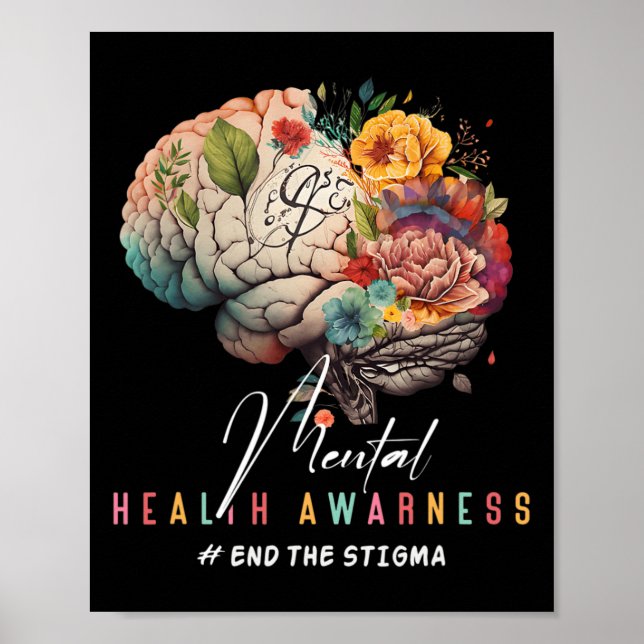The Stigma Mental Health Problems Mental Awareness Poster (Front)
