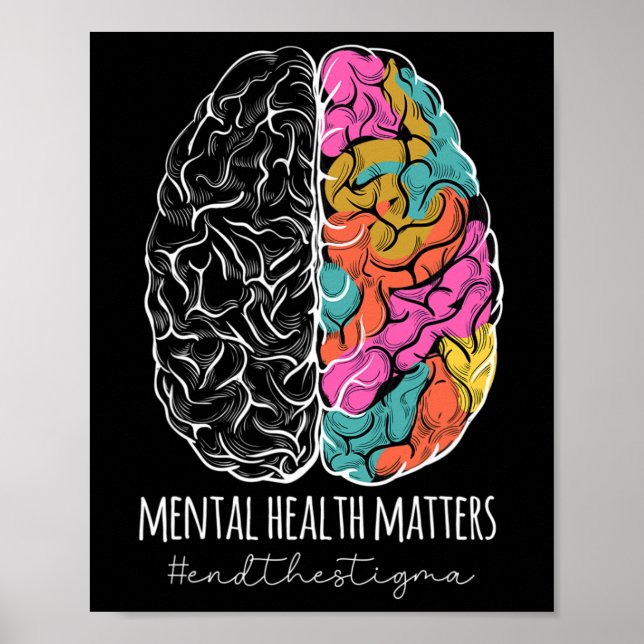 The Stigma Mental Health Problems Mental Awareness Poster (Front)