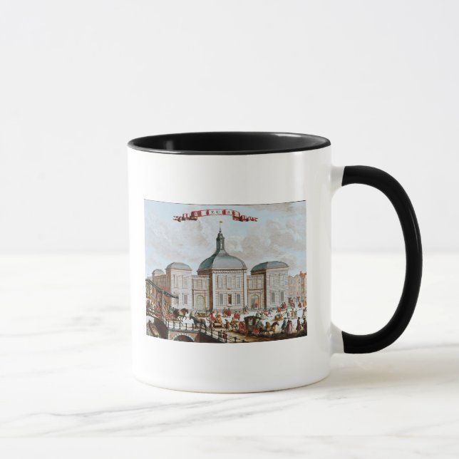 The Stock Exchange, Amsterdam, 1743 Mug (Right)