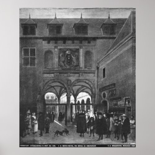 The Stock exchange in Amsterdam Poster