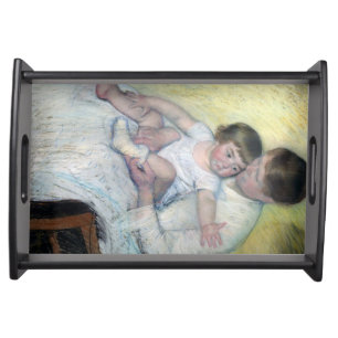 The Stocking, Mary Cassatt Serving Tray